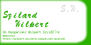 szilard wilpert business card